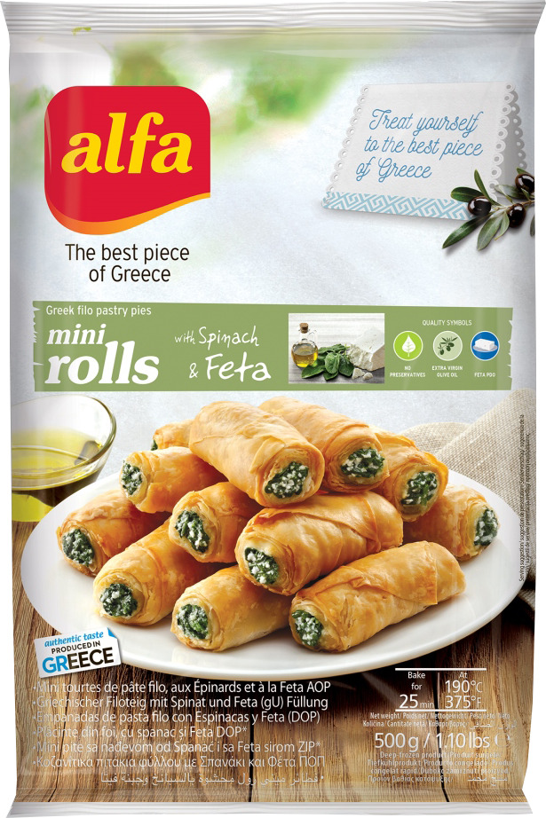 Slika za Mini rolls sa spanaćem i feta sirom Alfa 500g