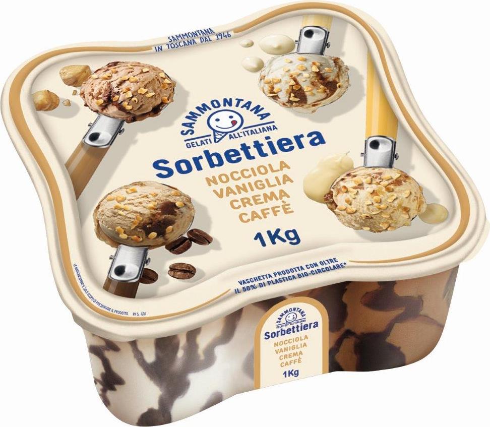 Slika za Sladoled Sorbettie lješnik, vanila, krema i kaffa 1650ml