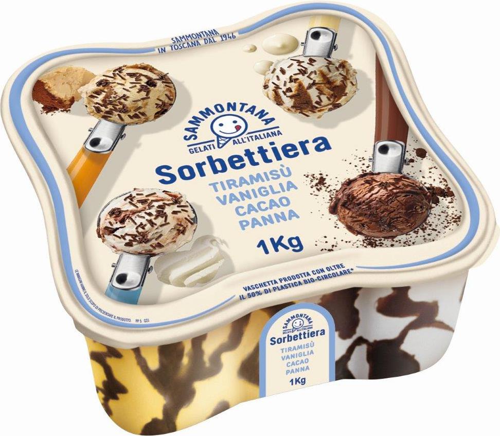 Slika za Sladoled Sorbettie tiramisu, vanila, čokolada i panna cota 1650ml
