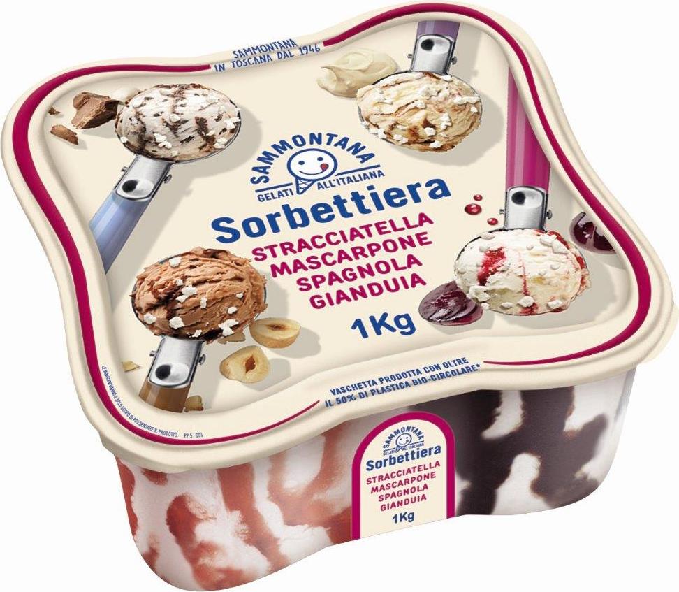 Slika za Sladoled Sorbettie straćatela, mascarpone, vanila i visnja 1650ml
