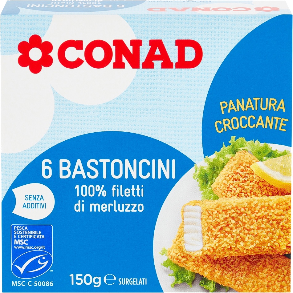 Slika za File štapici bakalara smrznuti Conad 150g