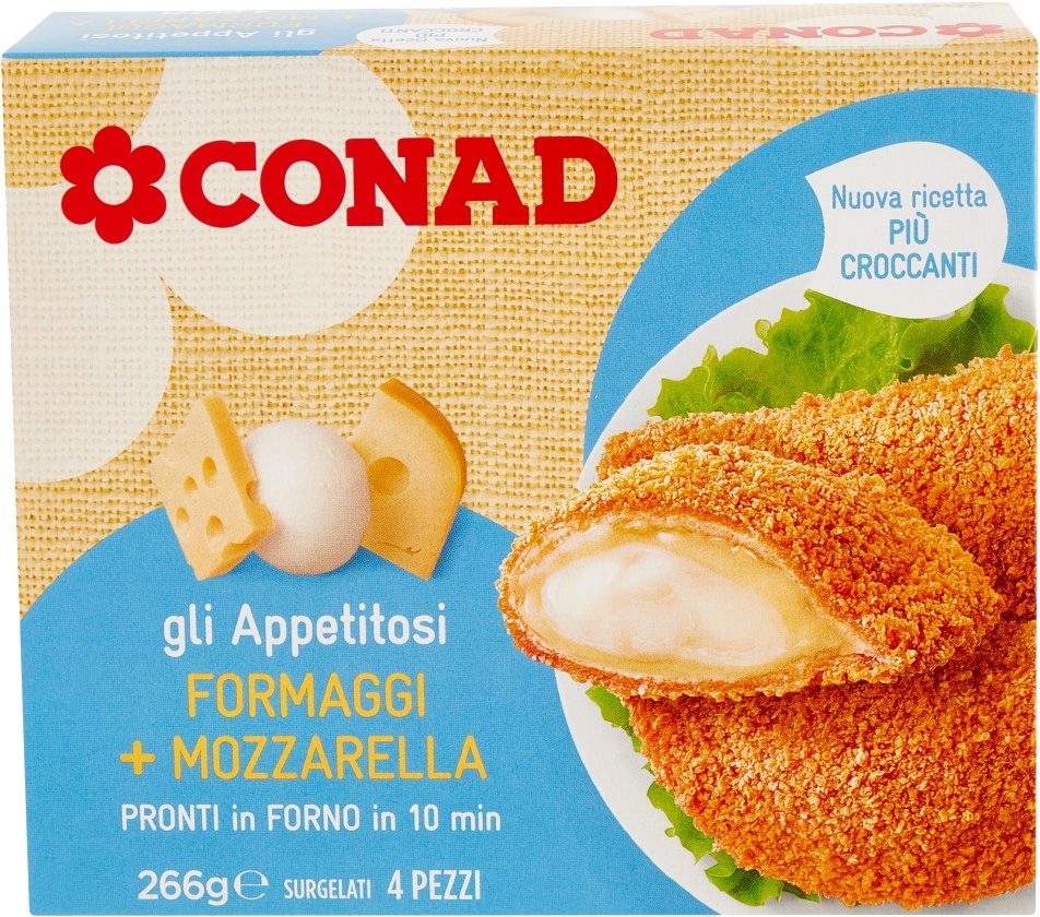 Slika za Pohovana smrznuta mocarela i edamer sir Conad 266g