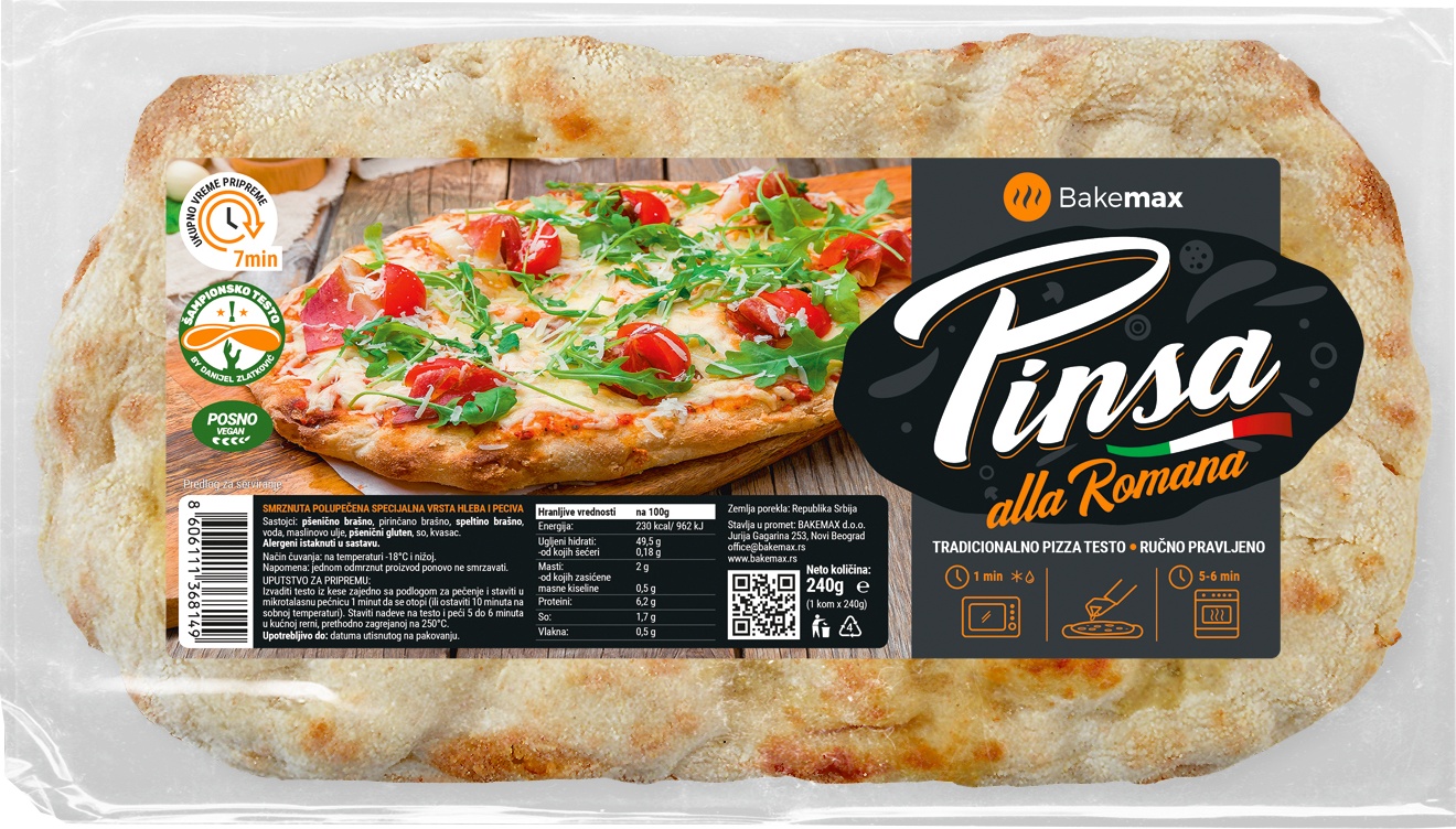 Slika za Podloga za pizzu smrznuta Pinsa 240g