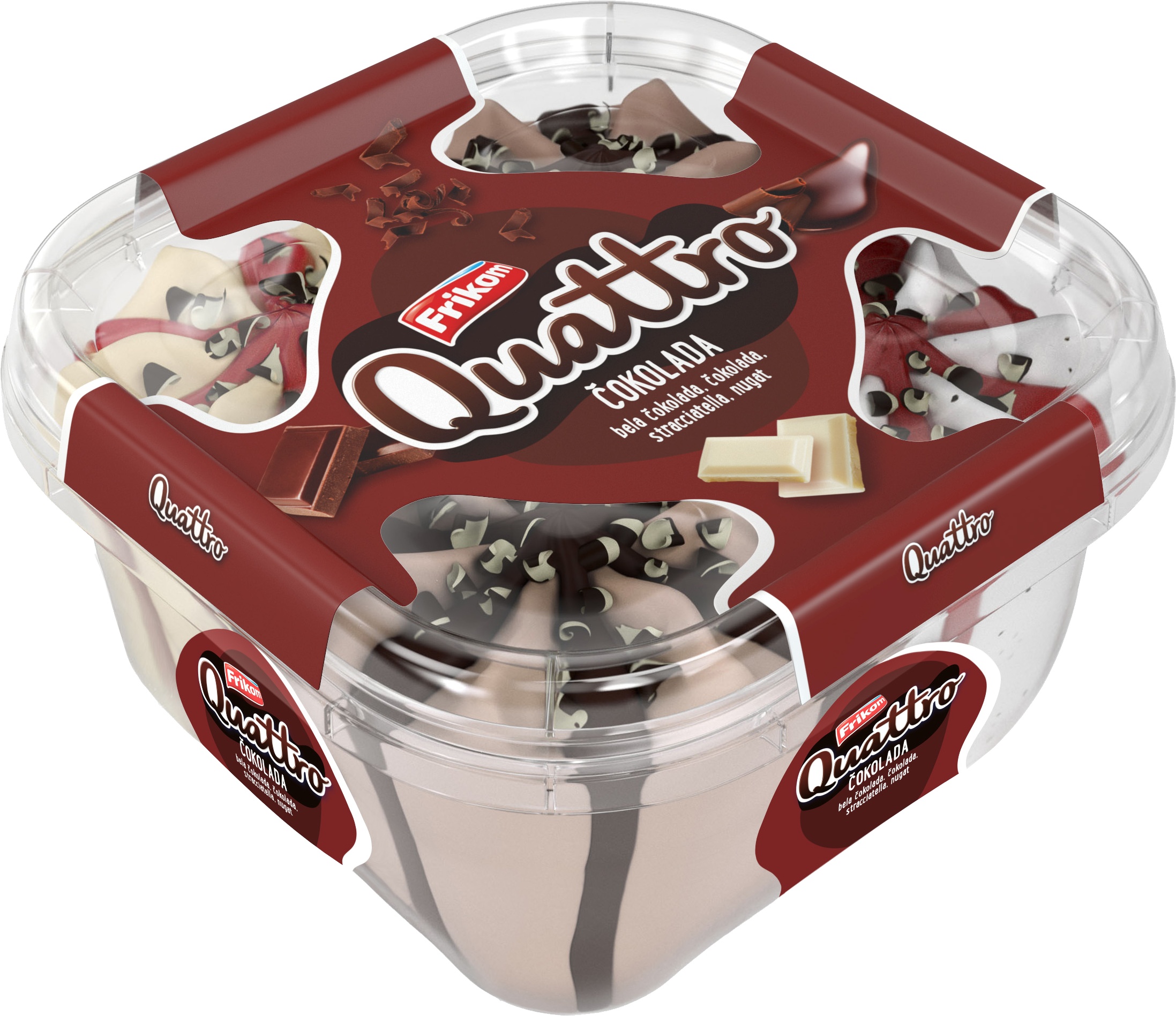 Slika za Sladoled Quattro Frikom čokolada 1020g