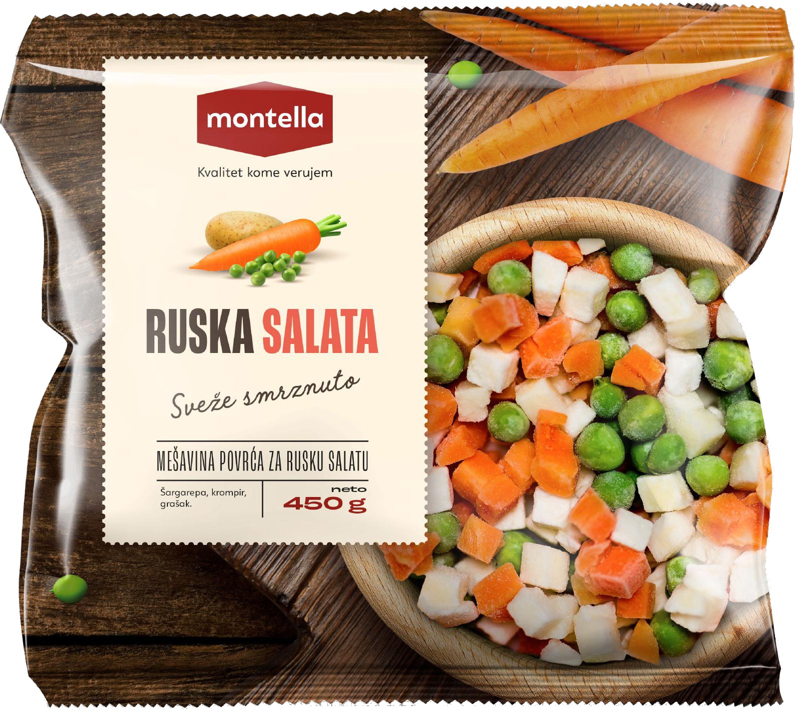 Slika za Mješavina za rusku salatu Montella 450g