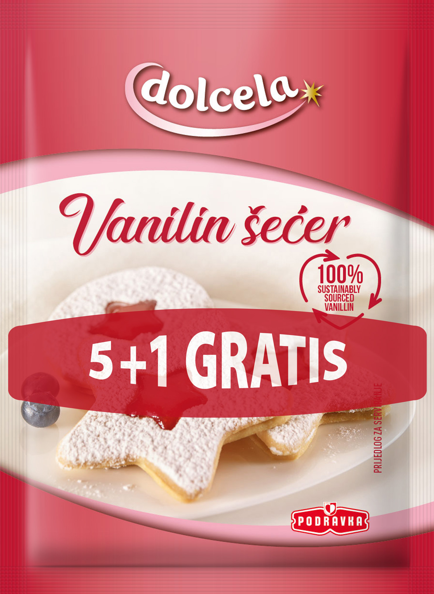 Slika za Vanilin šećer Dolcela 5+1 gratis 8g