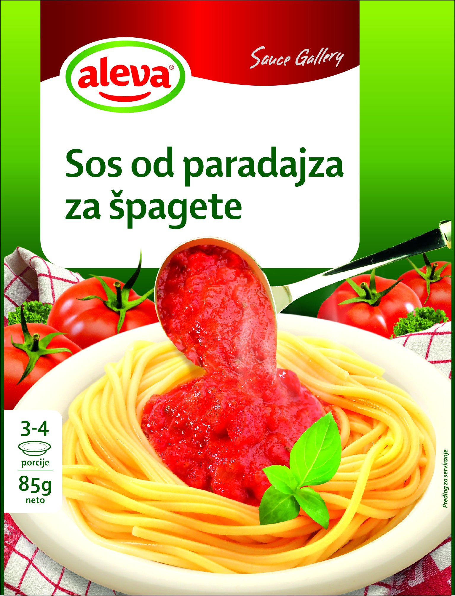 Slika za Sos paradajza za špagete Aleva 85g